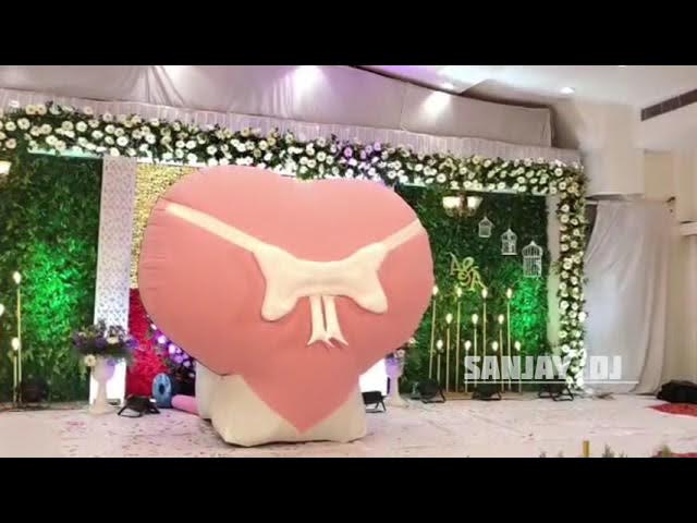 Love bomb entry concept on rent for birthday wedding events