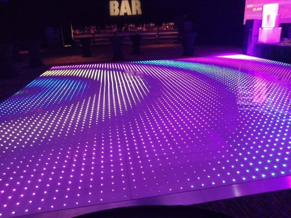 Pixel dance floor on rent for birthday wedding events