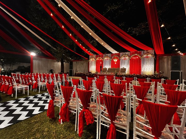 Red Theme on rent for birthday wedding events